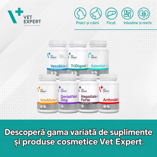 Tridigest Vet Expert – Supliment pentru Susținerea Sistemului Digestiv la Câini și Pisici – 40 Tablete